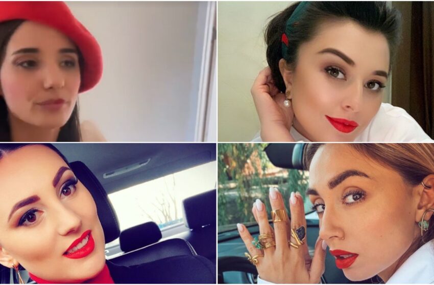 Buzele în roșu: Mai multe vedete s-au alăturat campaniei Red My Lips în susținerea femeilor hărțuite sexual