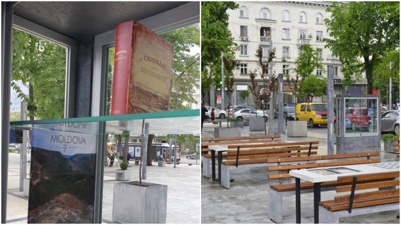 Bibliotecă în are liber, într-un scuar din capitală: „Încurajăm oamenii să citească”