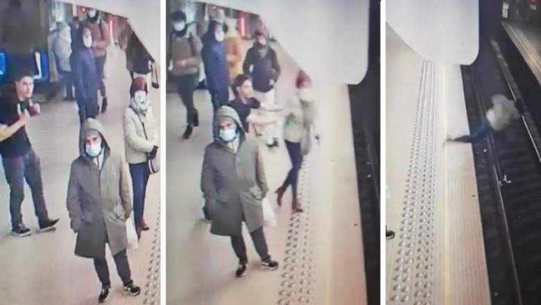  Bărbatul care a împins o femeie în fața metroului din Bruxelles este un francez de 23 de ani și a fost acuzat de tentativă de omor
